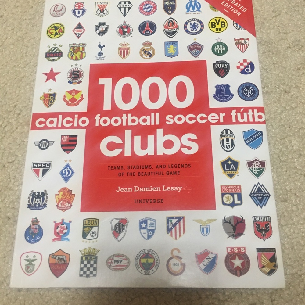 1000 Football Clubs Book - Red and White